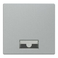 Klapka, Merten System M, s okénkem, aluminium, matný plast 433860