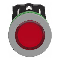 Ovládač stiskací prosvětlený zapuštěný RU LED 230vAC 1Z 1V spec. popis ŠE