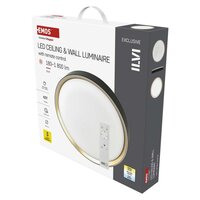 LED přisazené svítidlo ILVI, kruhové 30W, stmívání+CCT, černá+champagne ZM5118
