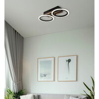 Stropní svítidlo BLEVINS černá LED 15W, 880lm, CCT 3000/4200/6000K GLOBO 67360D2