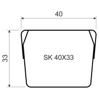 Kanál stínící SK 40X33 S (Mars) KOPOS SK 40X33_S