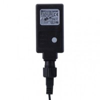 LED vánoční řetěz pulzující, 12m, jantarová, časovač