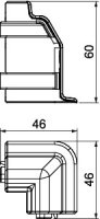 Vnější roh OBO SLL AE2050 rws SLL čistě bílá Polyvinylchlorid PVC