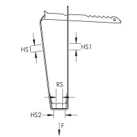 trapézová příchytka s maticí M10 a zajištěním CADDY TDHM10 179950