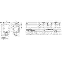 zásuvka nástěnná bezěroubová 4P, 32A/400V, 6h, IP44 PCE 124-6