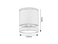 Zombor GU10 1x 35W IP54 antracit RABALUX 7817