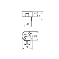 Keramická objímka HLDR-G9 08220 Kanlux