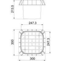 OBO 5700 PIP Litinová skříň se svorkou 300x300x214 plast
