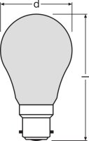 Světelný zdroj LEDVANCE LED CLASSIC A P 4W 827 Frosted B22d