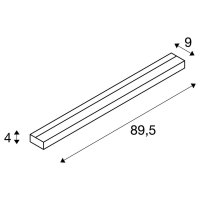 Nástěnné svítidlo SEDO 21 LED hranaté kartáč. hliník sklo satinované 3000K