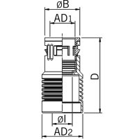 Přechodka hadice 21,2mm na 34,5mm, plastová, černá AGRO 5601.021.234