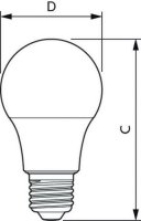 LED žárovka PHILIPS E27 7.5-60W A60 830 806lm 250°