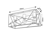 BOIRE E27 3x 40W IP20 černá RABALUX 71023