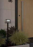 Venkovní zapichovací svítidlo EGLO ALTILIA SOLAR-LED ERDSPIESS SENSOR černá/bílá