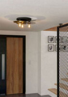 Stropní svítidlo LINTMILL E27 černá/mosaz/šedá 3X40W IP20 EGLO 44027