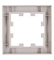 Krycí rámeček 1násobný, stříbrný SCHRACK EV125301--