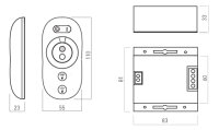 CCT & BRIGHTNESS CONTROLLER 12/24V DC 12