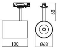 XCUP PROJECTOR for MT GU10 1x50W max. 23