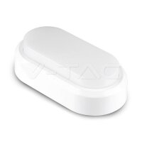 8W Rectangle Oval Dome Light White Body Warm White IP54, VT-8038 V-TAC SKU1311