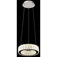 Závěsné svítidlo GLOBO MUCKY chrom/křišťál LED 30W 230V,383-1920lm, 2700-6000K