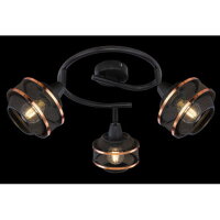 Stropní svítidlo BELLONA černá 3xE14, max. 40W 230V GLOBO 54020-3