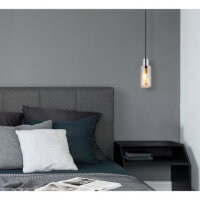 Závěsné svítidlo LIDARIA černá 1x25W E27 IP20 GLOBO 15708H