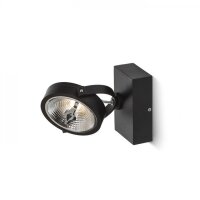KELLY LED I DIMM nástěnná černá 230V LED 12W 24° 3000K RENDL R13105