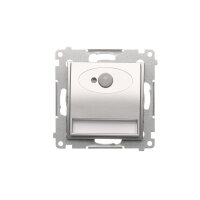 LED osvětlení (přístroj) s pohybovým senzorem 230V,3100 K, stříbrná matná