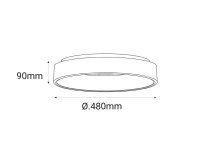 BELLA 48, B 40W 2CCT 3000K/4000K - ON/OFF - nestmívatelné LED2 1270153