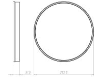Prodlužovací kroužek, HaloX 250, průměr 25 mm, do betonu KAISER 1283-25