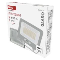 LED reflektor GLARO 50W, bílý, IP65, 5000 lm, neutrální bílá EMOS ZS2244W