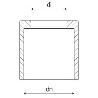 Vývodka rovná vnější PE pro ocelové trubky ČSN pr. 20,4 mm. KOPOS 4813/P_KB