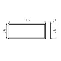 LED panel BRAVO S 40W12030NW W trafo není součást balení! KANLUX 28022