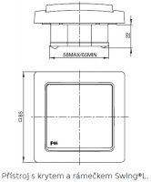 ABB Swing (L) Přepínač střídavý s krytem ř. 6 s drápky IP44 bílá 3557G-A06940 B1