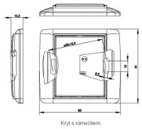 Kryt zaslepovací s třmenem 3902E-A00001 03 bílá/bílá Element Time ABB