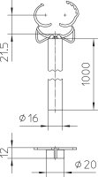 OBO 5408043 Distanční držák isCon DH