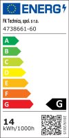 LED pásek 60LED/m 5050 IP20 RGBW 6000-6500 K bílá 12V 20m FK TECHNICS 4738661-60