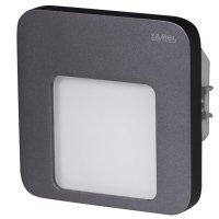 Světlo LED MOZA s RF přijímačem pod omítku 230Vstř IP20 GRAFIT STUDENÁ BÍLÁ