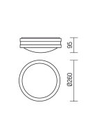 Nástěnné a stroní svítidlo SONAR AP/PL E27 1X42W IP54 DG (5.1.1) REDO 9393