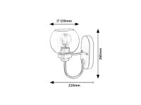 TIRINA E27 1x 15W IP44 matná černá RABALUX 75005