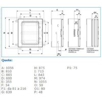 B04628 VTR 07 OBLO' QUADRO IP65 1060X810X355 IBOCO 04628