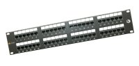 19" Patch panel 48 x RJ45 CAT5E UTP 150 MHz černý 2U SOLARIX 24000480