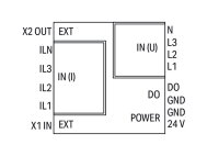 3fázový měřicí převodník výkonu 3x277/480V/1 A Modbus RTU WAGO 2857-570/024-001