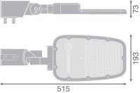 Pouliční svítidlo LEDVANCE STREETLIGHT AREA MEDIUM RV20ST 65W 727 RV20ST GY