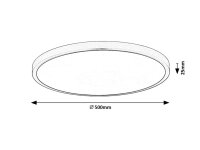PAULOS LED 48W IP20 bílá 4000K 4150lm RABALUX 71075