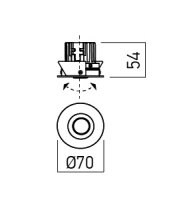 XPIXEL REC. ADJ. DOWNLIGHT 7W 220-240V A