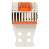 1vodičová pružinová svorkovnice, Páčka, Push-in CAGE CLAMP, Světle šedá
