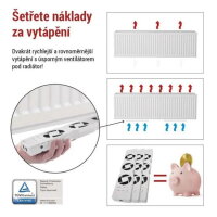 Ventilátor pod radiátor TRIO, bílý EMOS P56PR3