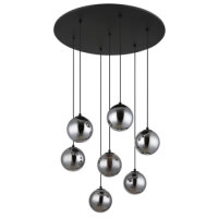 Závěsné svítidlo RIHA černá 7x3,50W G9 IP20 GLOBO 56133-7H