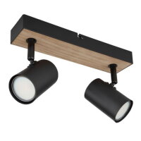 Nástěnné svítidlo ROBBY černá 2xGU10 35W 230V GLOBO 57911-2BW